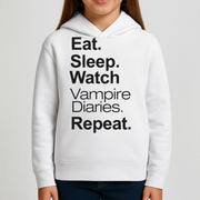 Eat Sleep Watch VPD Repeat Kids Hoodie 3