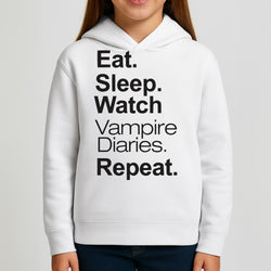 Eat Sleep Watch VPD Repeat Kids Hoodie