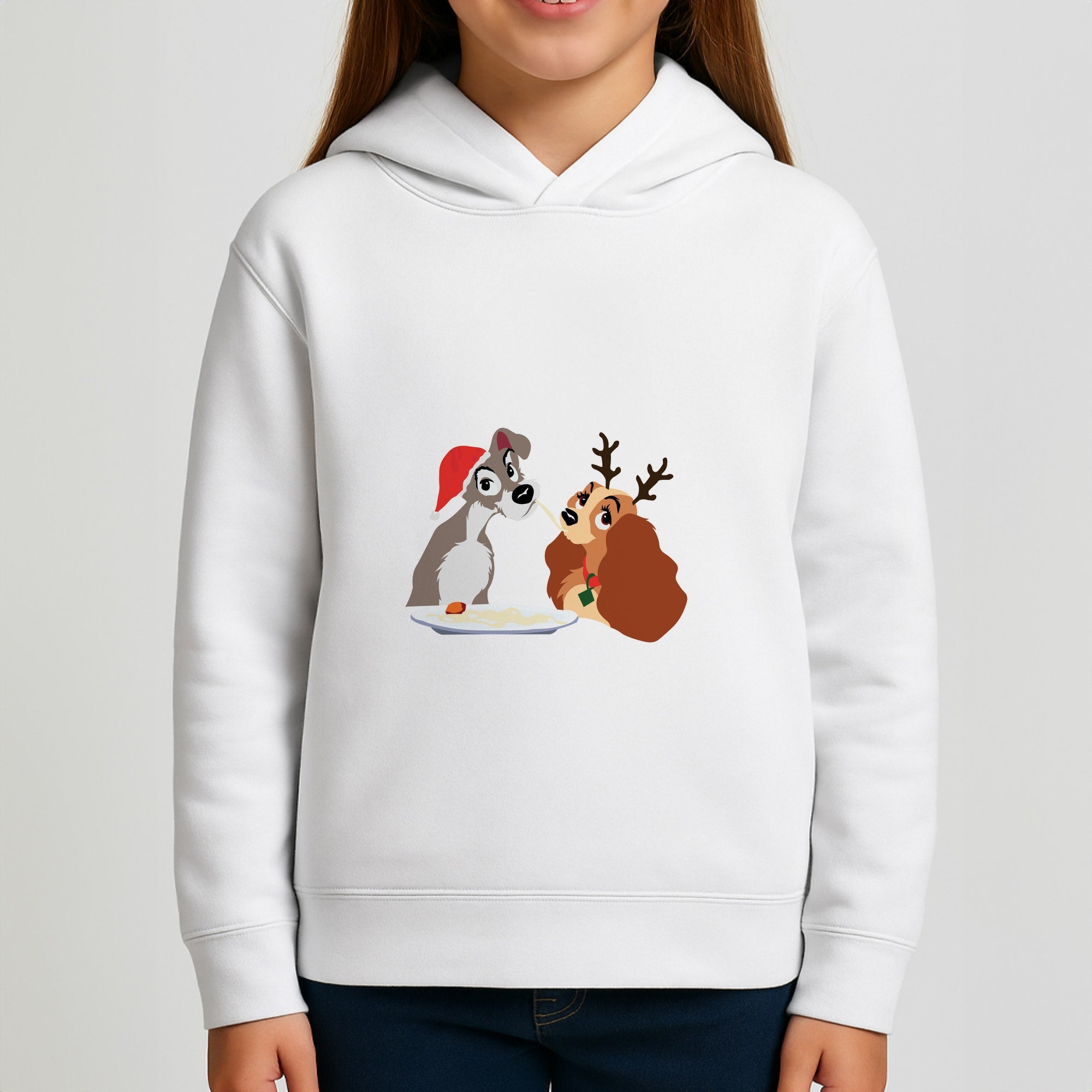 Christmas Lady Girls Hoodie