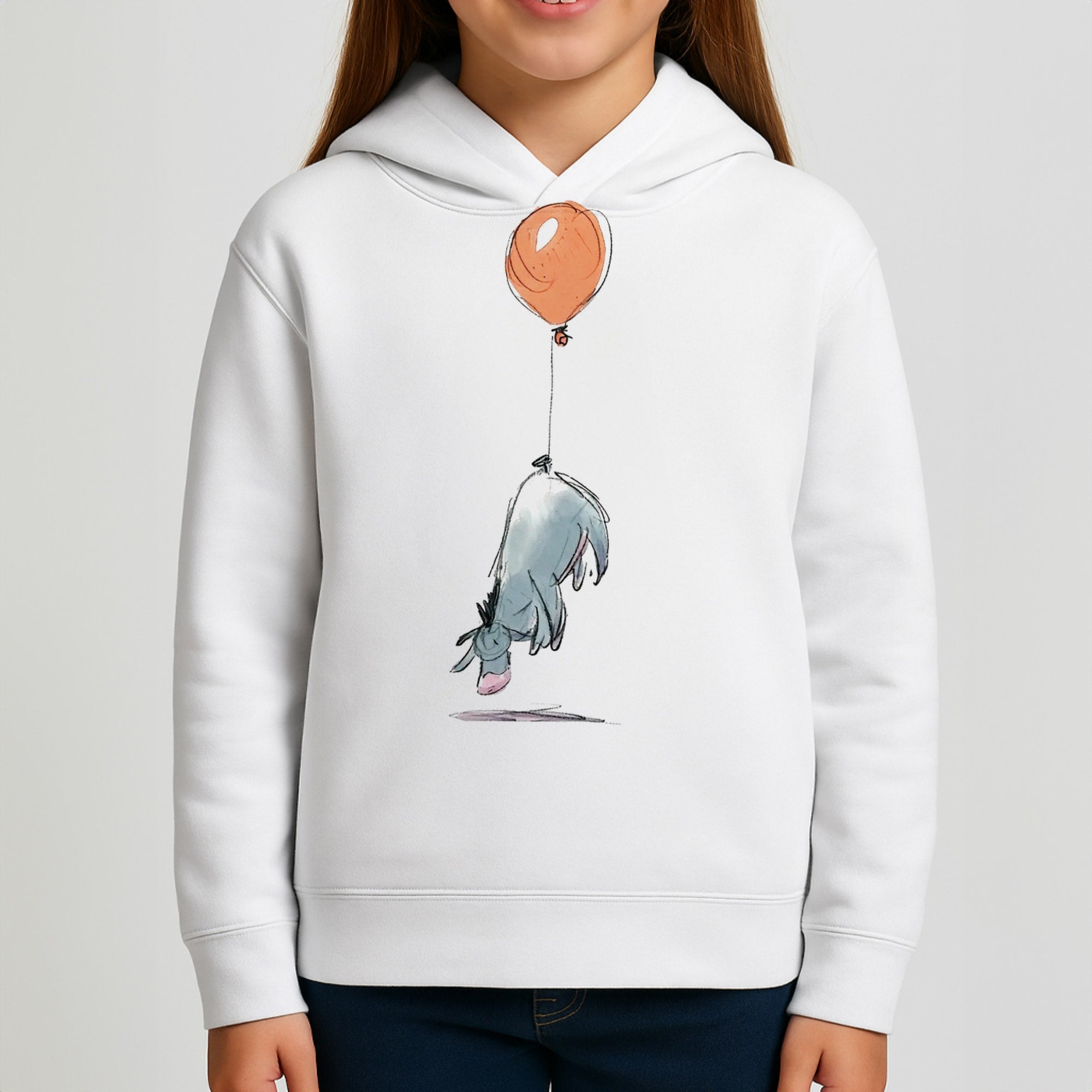 Donkey And His Balloon Kids Hoodie