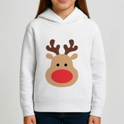 Rudolph Face - Christmas Kids Hoodie 3