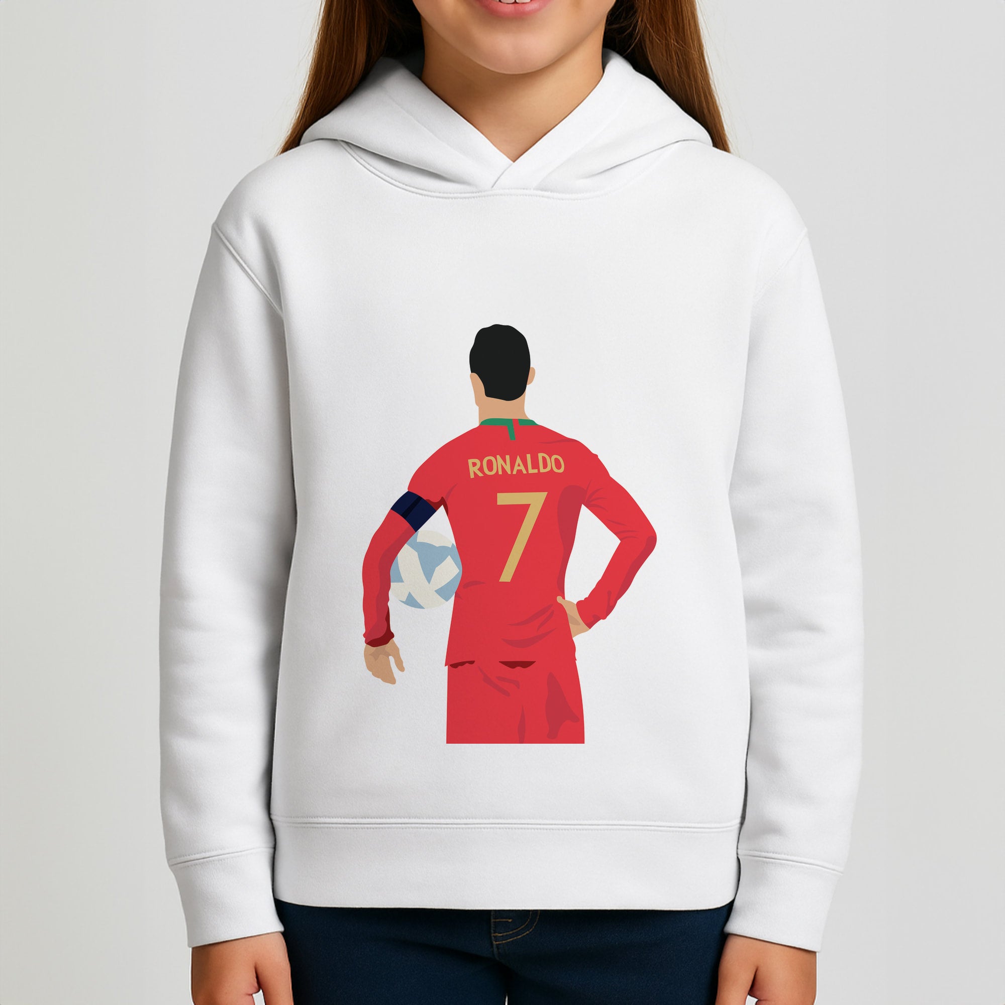 Ronaldo - Football Girls Hoodie