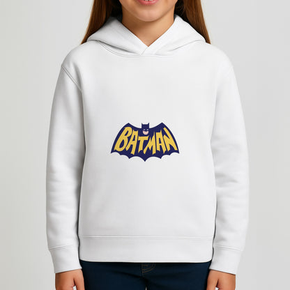 Bat Superhero Purple Logo Girls Hoodie