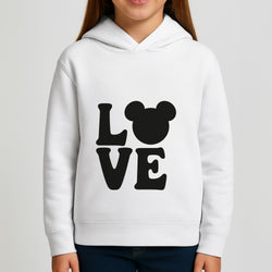 Mouse Love Valentine's Girls Hoodie