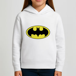Black Bat Superhero Logo Kids Hoodie