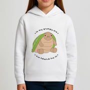Grumpy Era Turtle Kids Hoodie 3