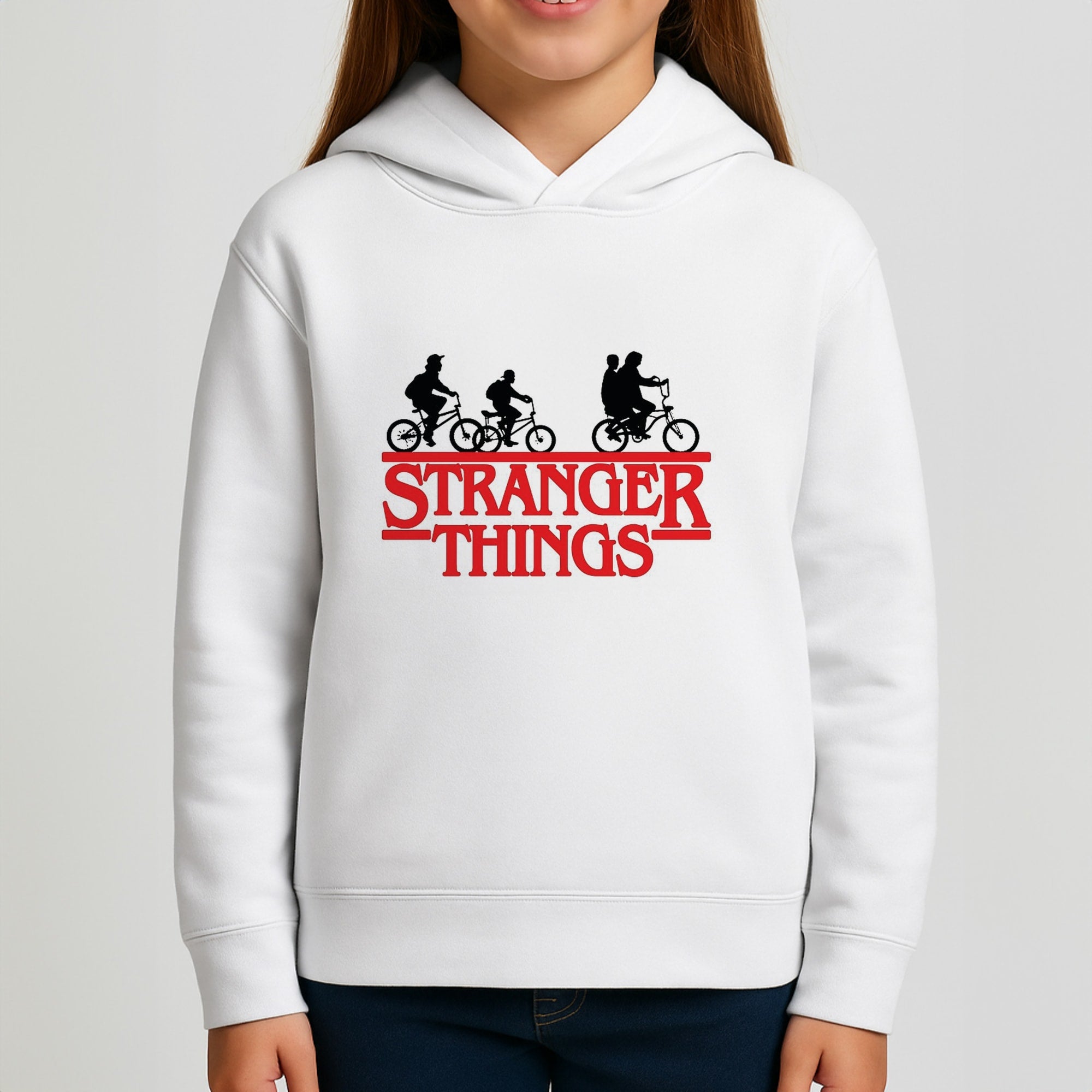Stranger Cycling Logo Kids Hoodie