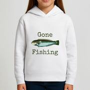 Gone Fishing  Kids Hoodie 3