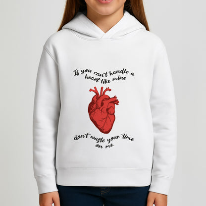 Don't Waste Your Time On Me Girls Hoodie