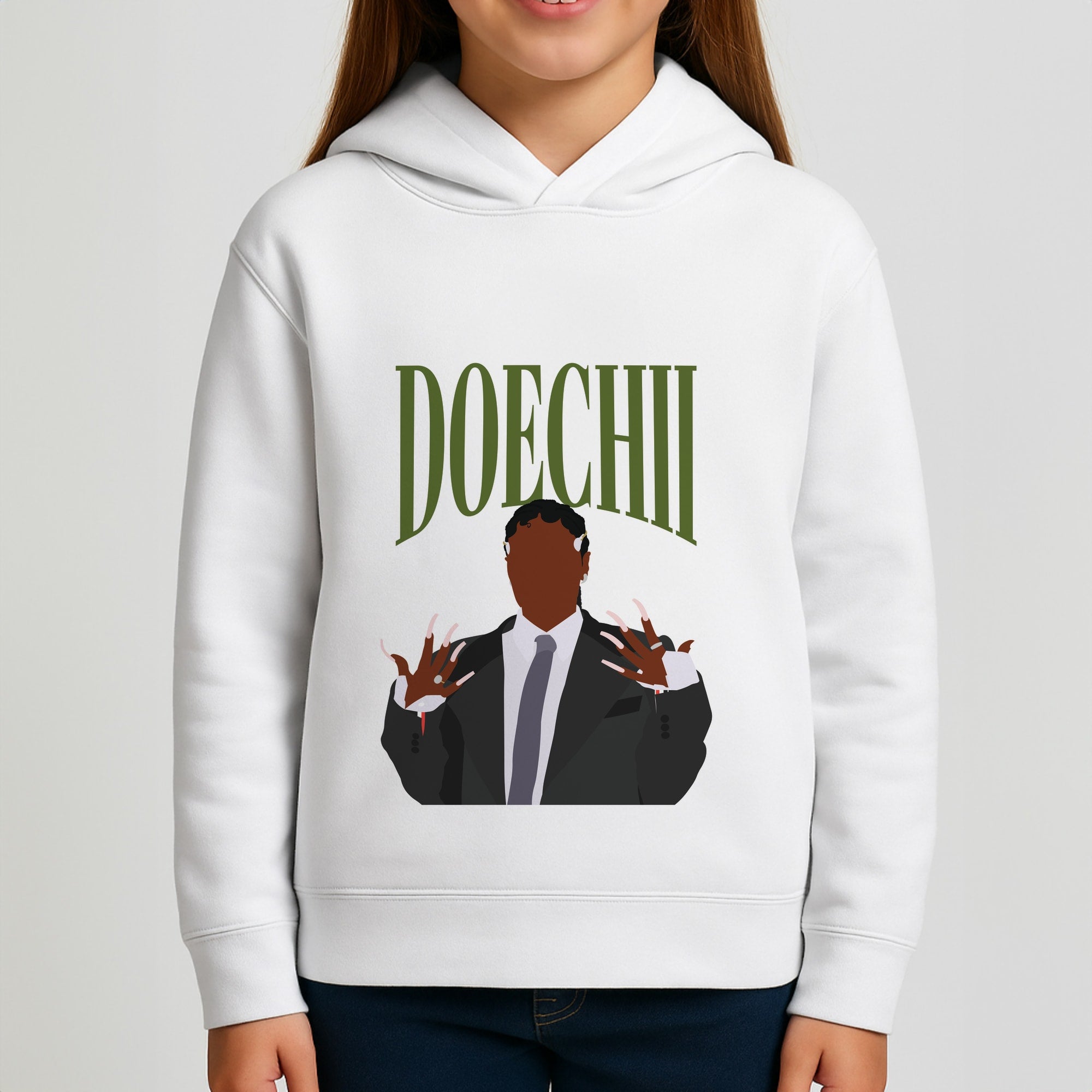 Rapper In Suit Girls Hoodie