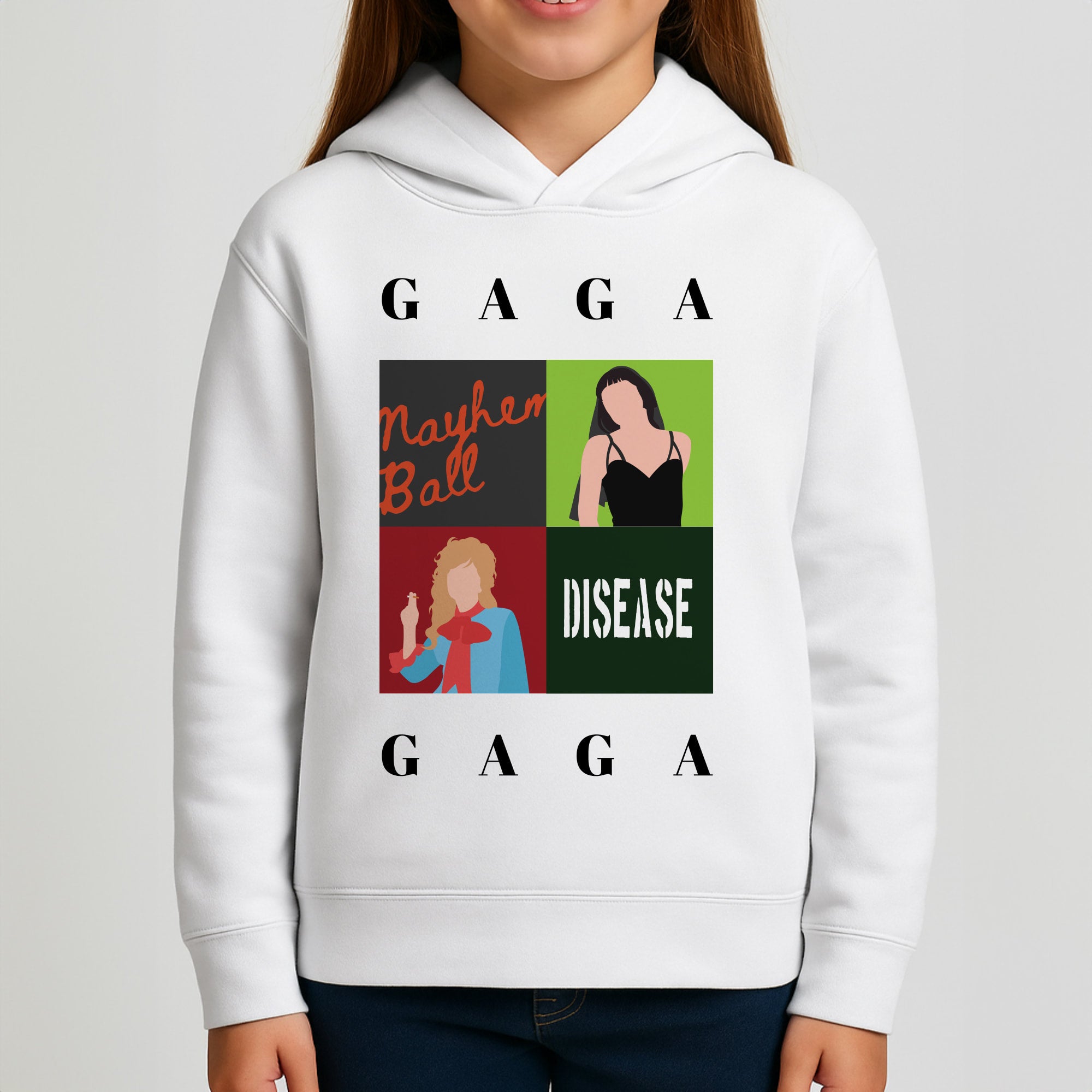 Gaga Collage Girls Hoodie