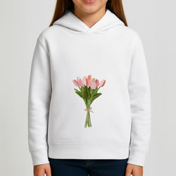 Spring Tulips Girls Hoodie