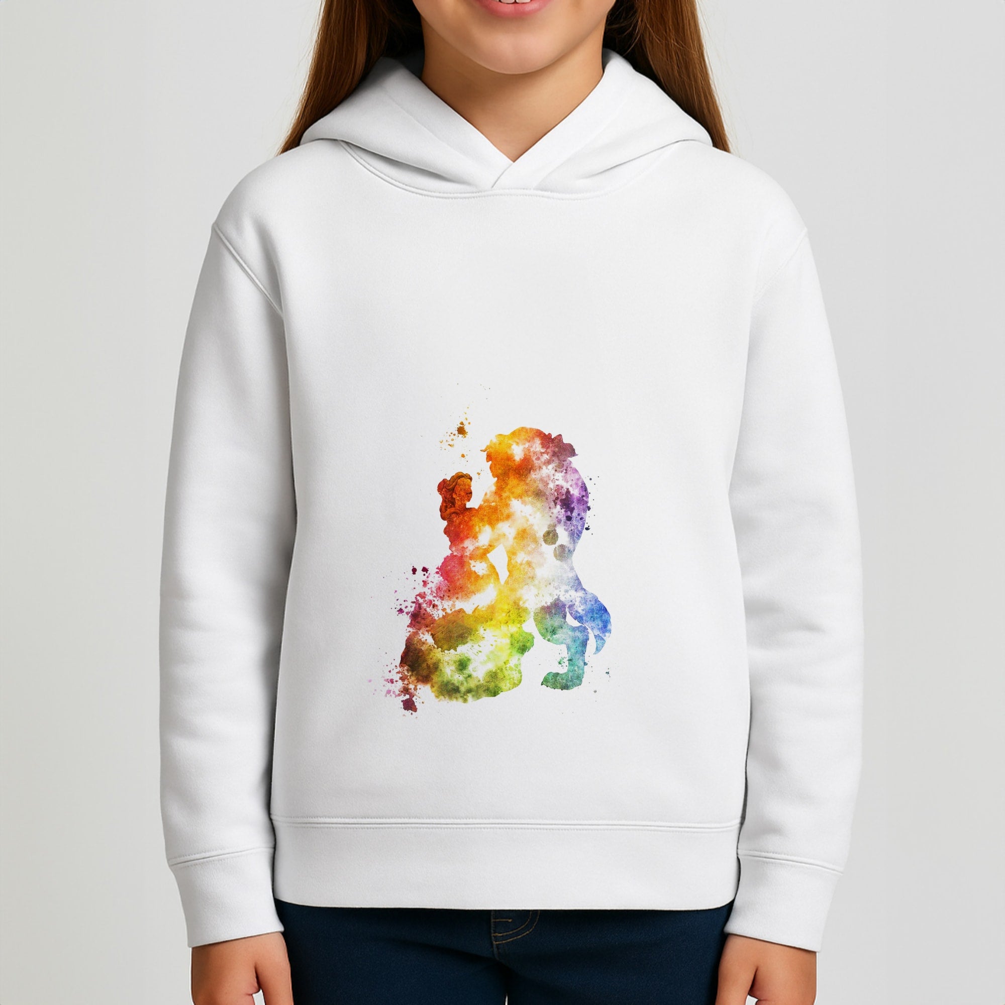 Watercolour Beauty Fairytale Girls Hoodie