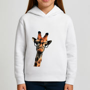 Hipster Giraffe Tumblr Kids Hoodie 3