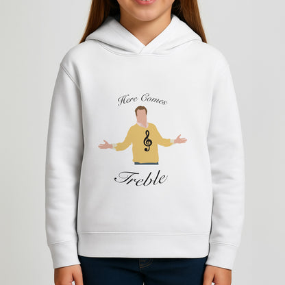 Here Comes Treble Girls Hoodie