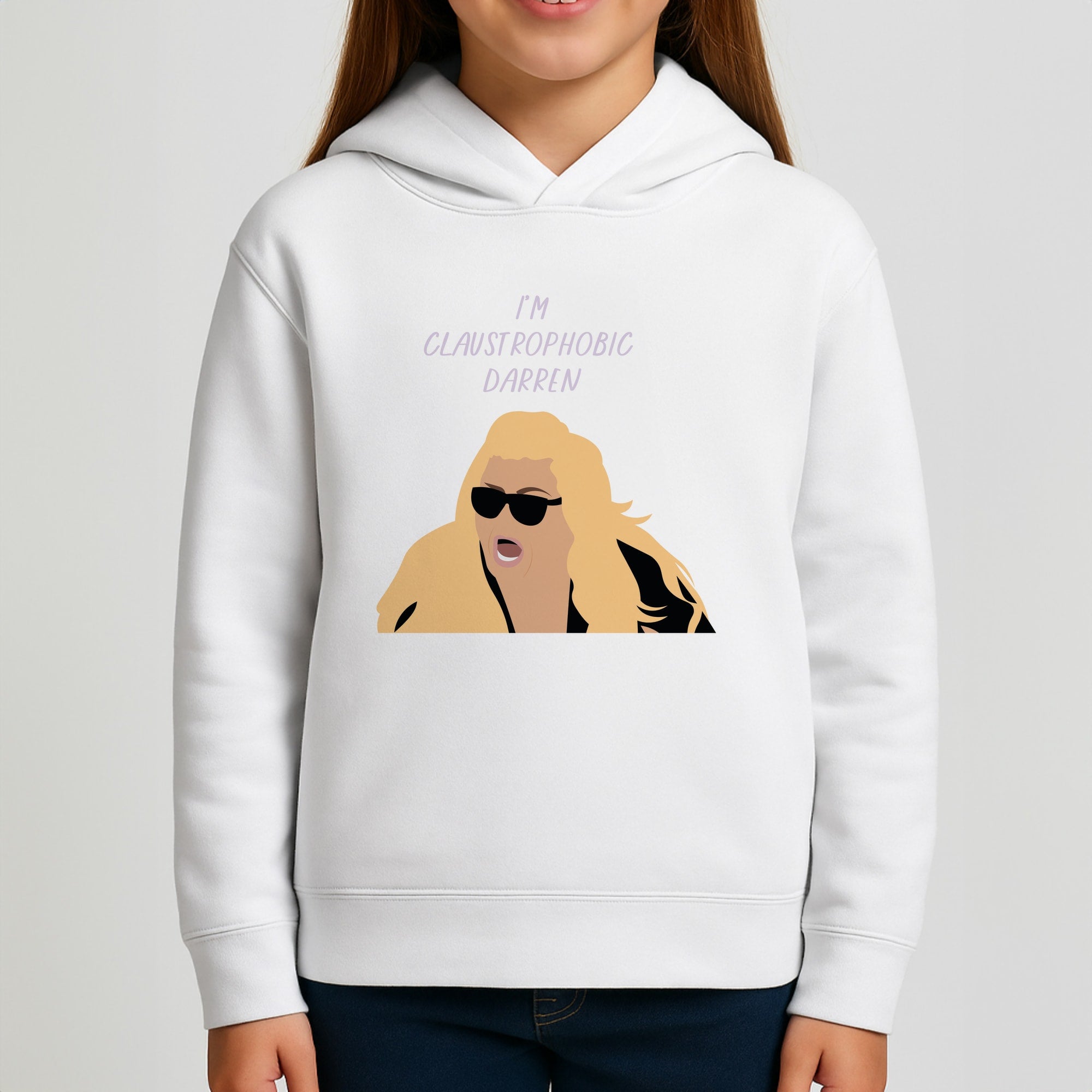 I'm Claustrophobic Darren - British Pop Culture Kids Hoodie
