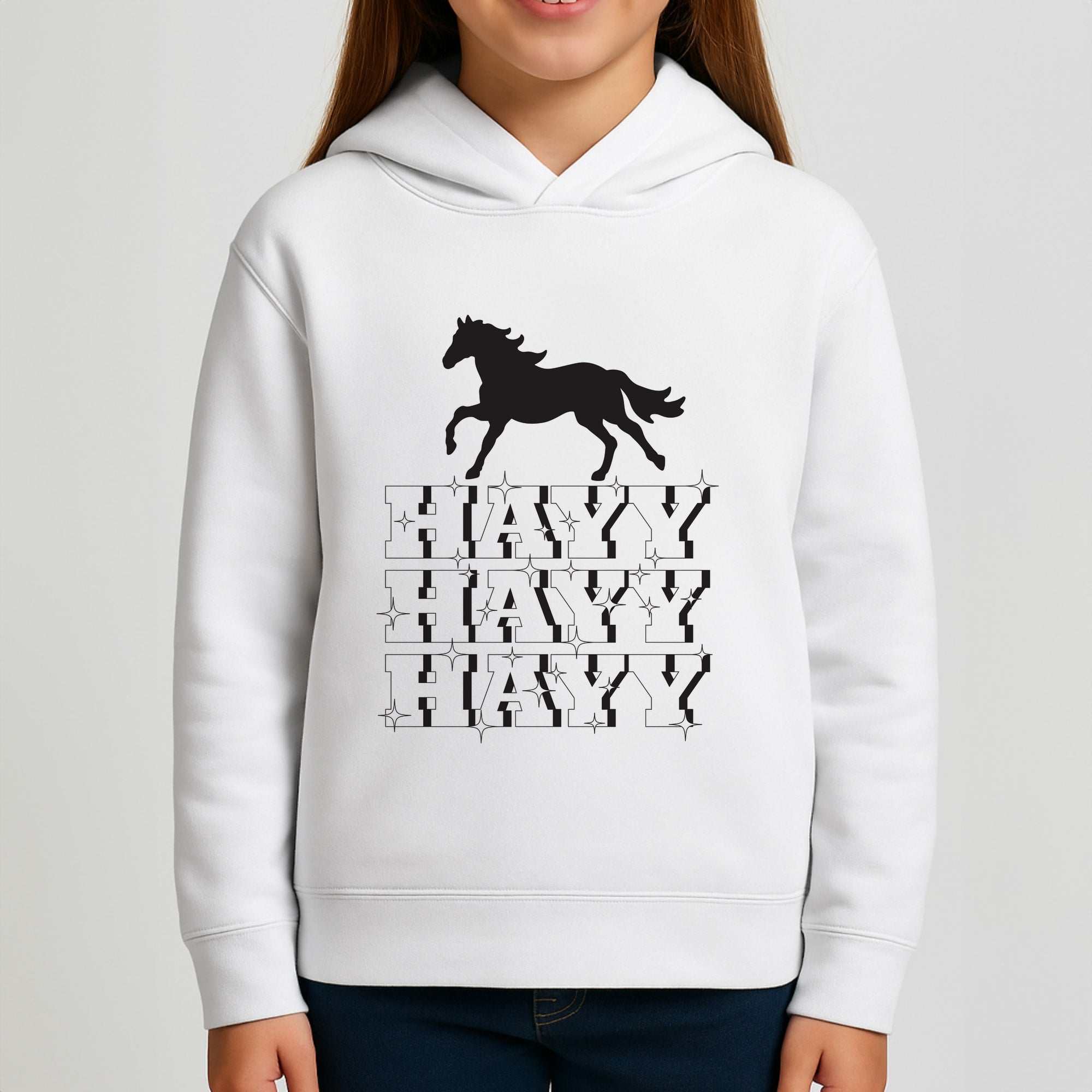 Hayy Hayy Hayy - Horses Girls Hoodie