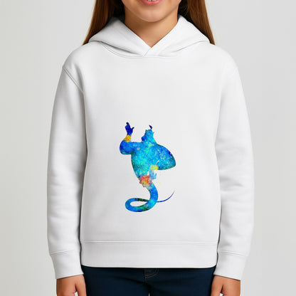 Watercolour Aladdin Fairytale Girls Hoodie