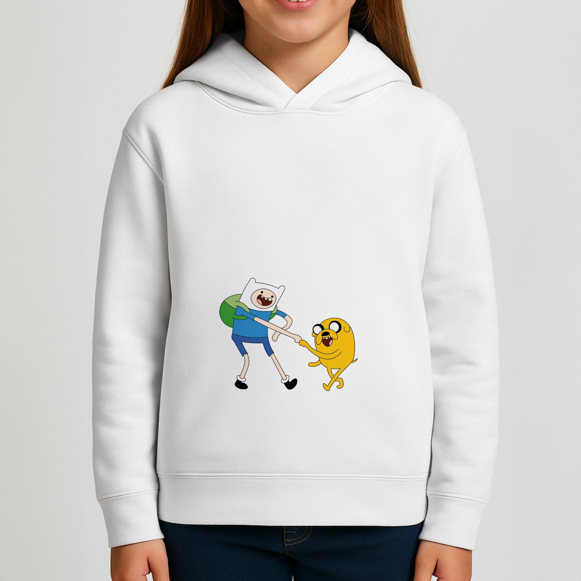 Jake The Dog And Finn The Human Girls Hoodie
