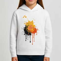 Orange Graffiti - Skate Aesthetic  Girls Hoodie
