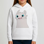 White Fury Dragon Kids Hoodie 3