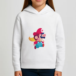 Running Mario - Mario Girls Hoodie