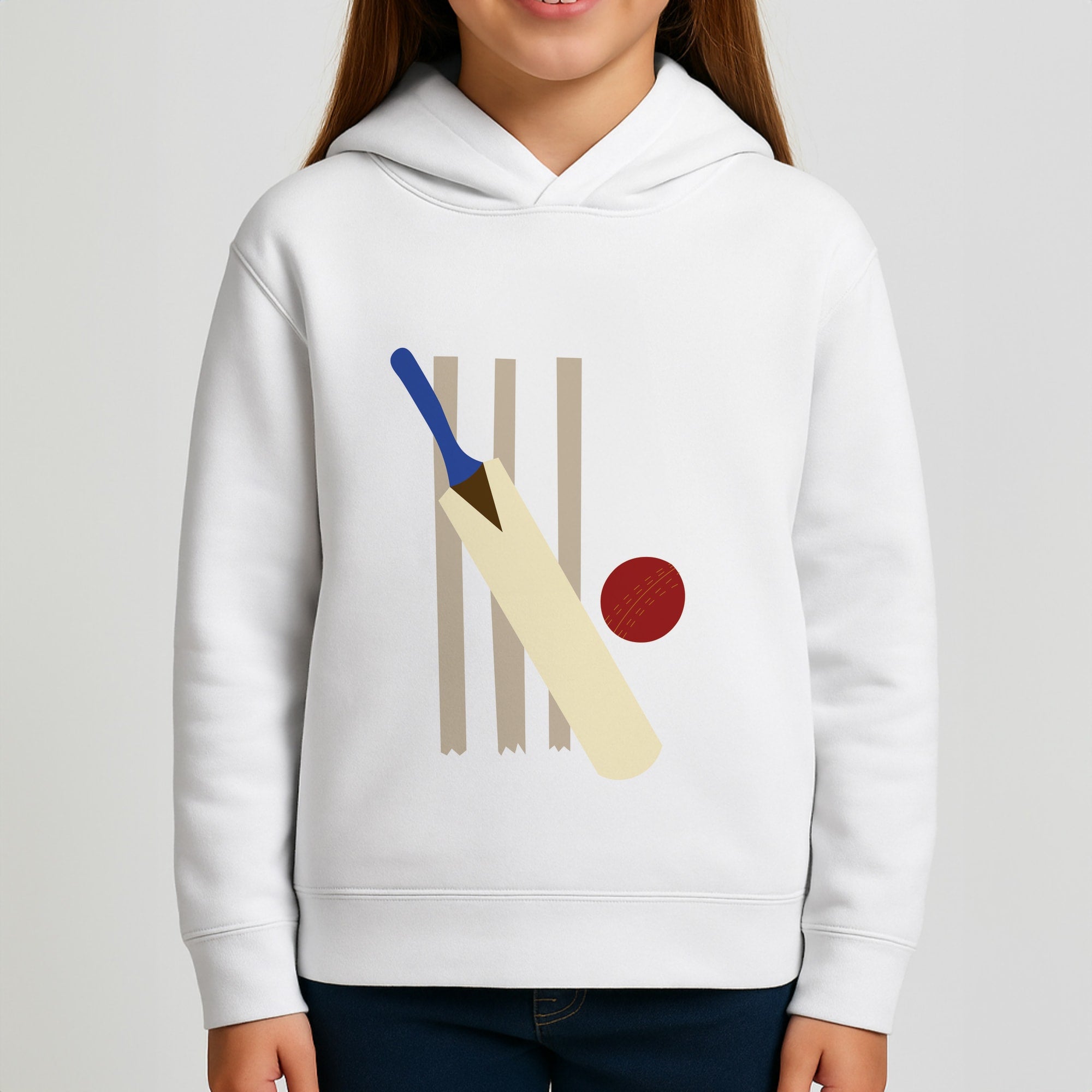 Wickets - Cricket Girls Hoodie