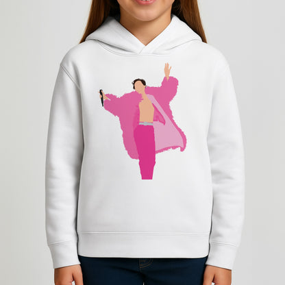 Harry Pink Coat  Kids Hoodie