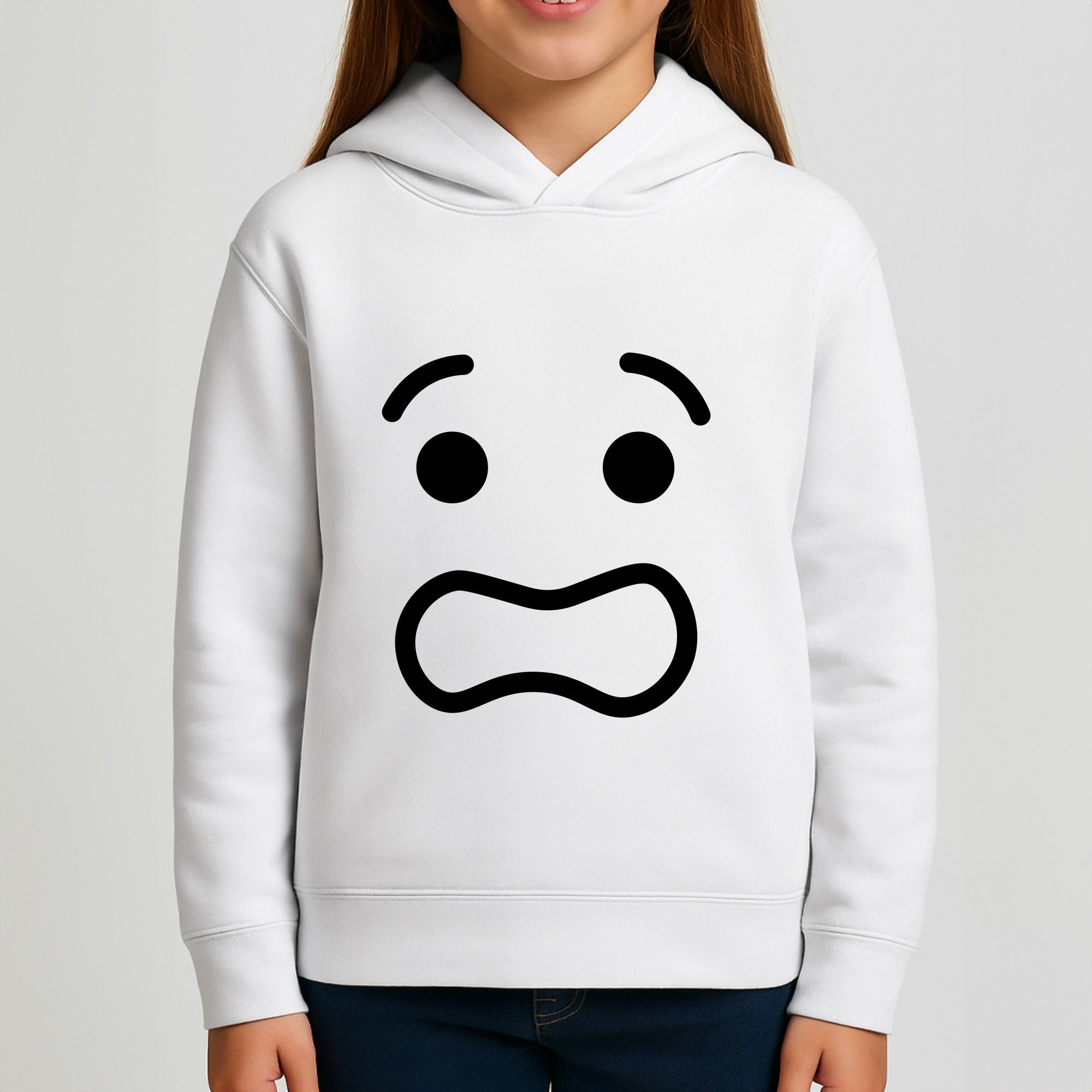 Brick Face Worried Girls Hoodie