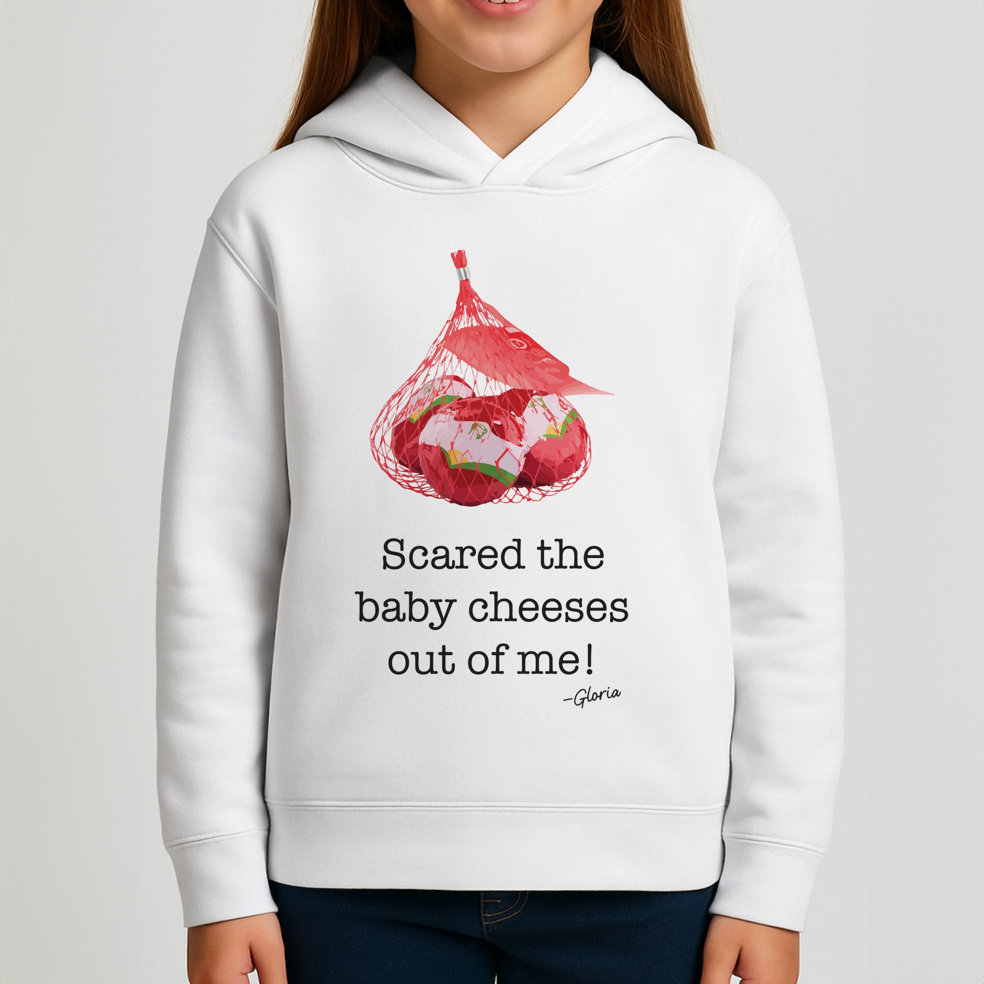 Scared The Baby Cheeses Out Of Me Girls Hoodie