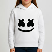 Black And White Helmet In Space  Kids Hoodie 3