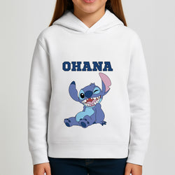 Blue Alien Ohana Girls Hoodie