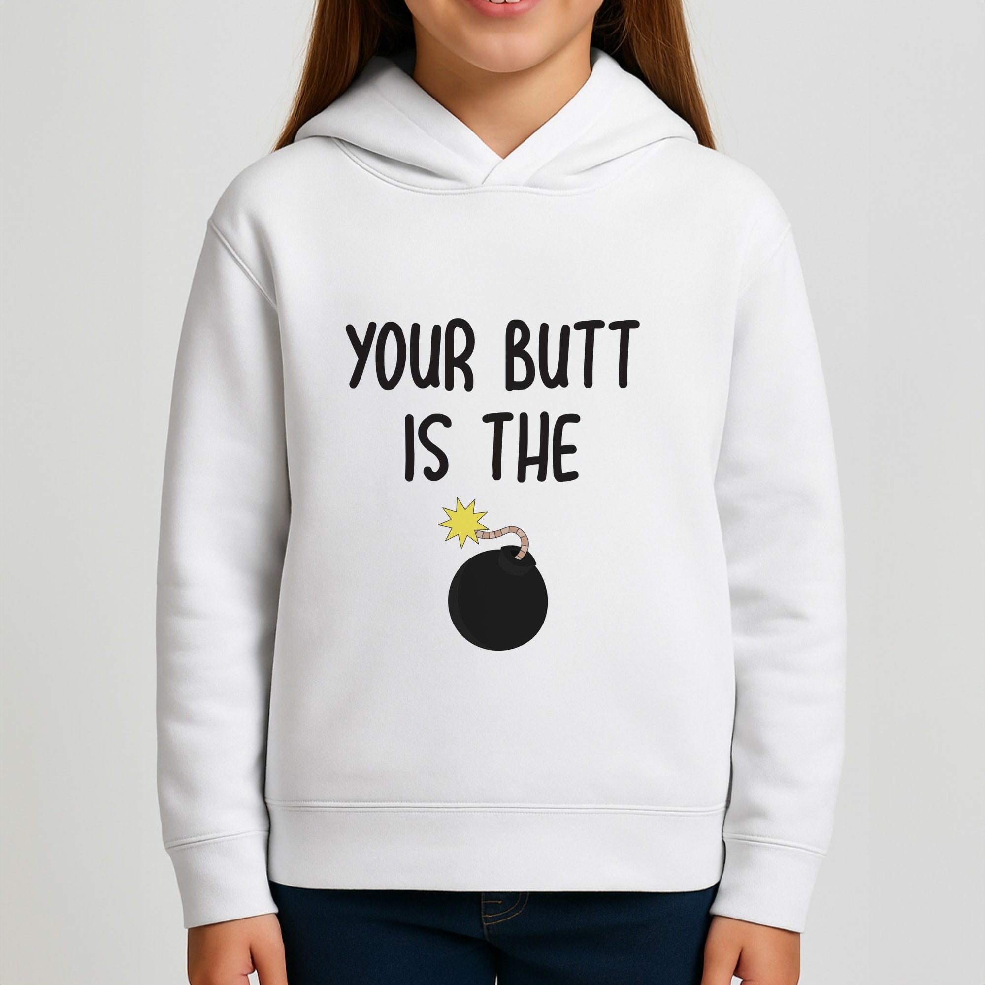 Your Butt Is The Bomb - B99 Girls Hoodie