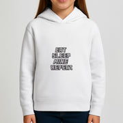 Eat Sleep Mine Repeat Kids Hoodie 3