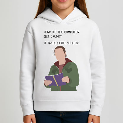 How Did The Computer Get Drunk? Girls Hoodie
