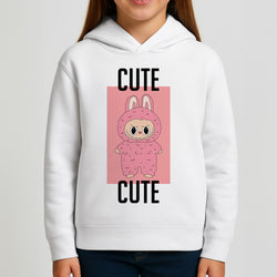Cute Pink Monster Girls Hoodie