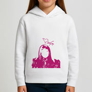 Pink Gaga Silhouette  Kids Hoodie 3