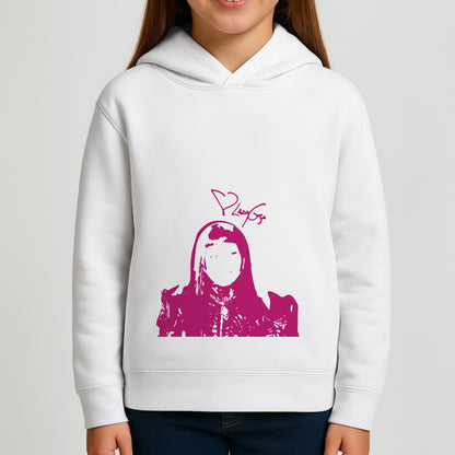 Pink Gaga Silhouette  Girls Hoodie