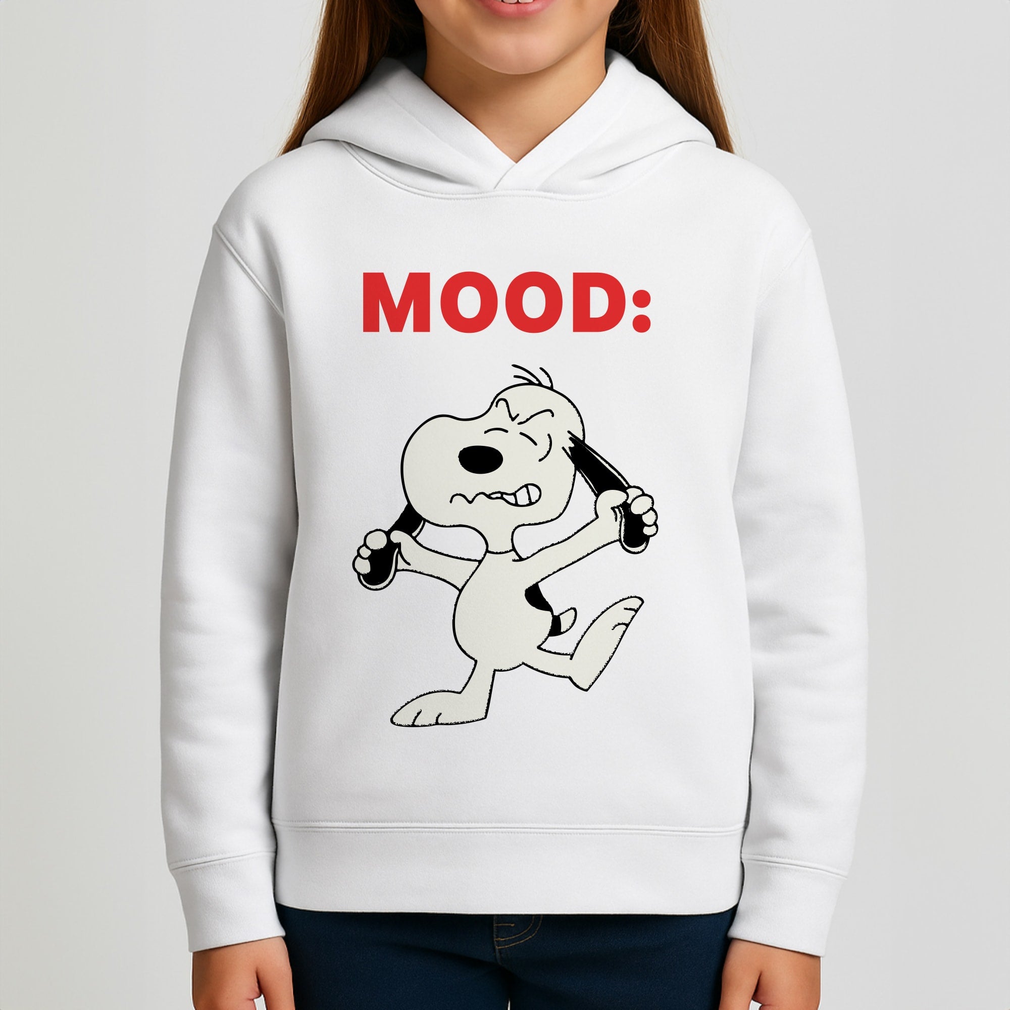 Mood Cartoon Beagle  Girls Hoodie