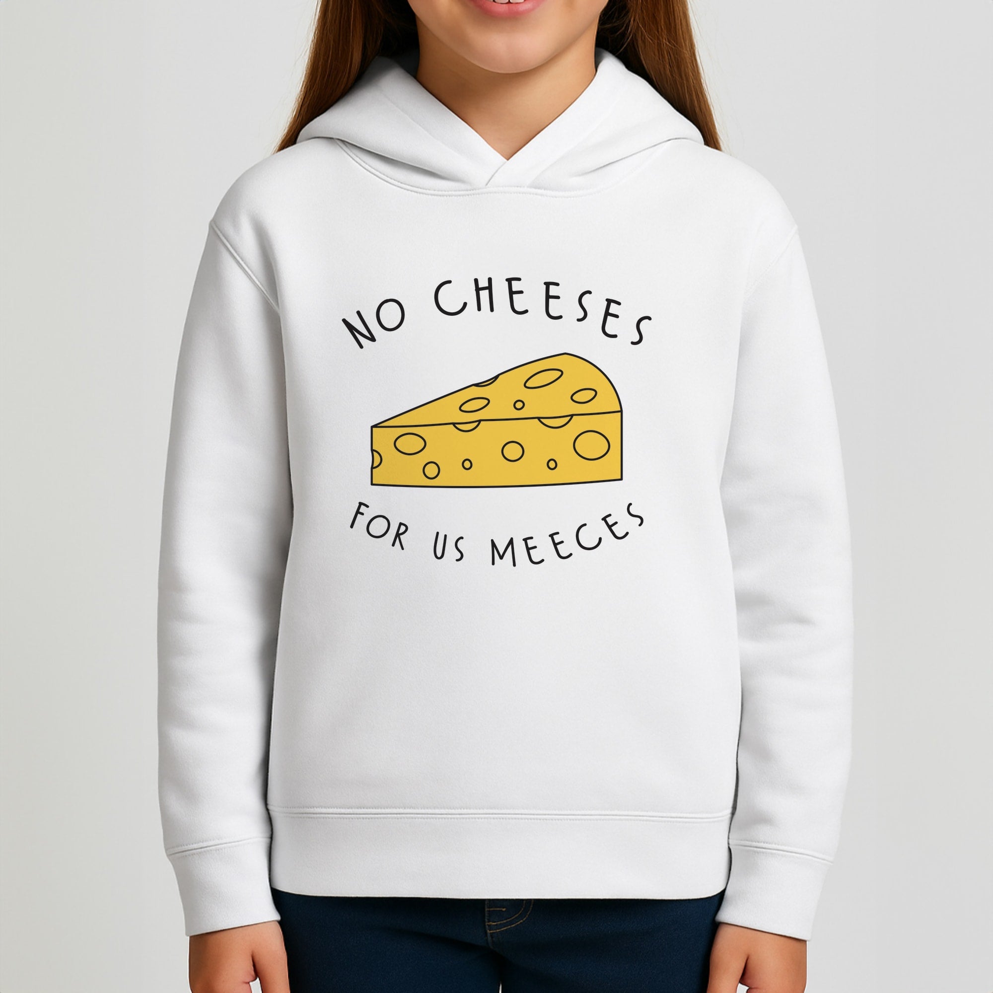 No Cheeses For Us Meeces Kids Hoodie