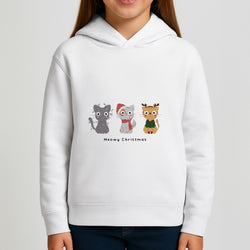 Meowy Christmas  Girls Hoodie