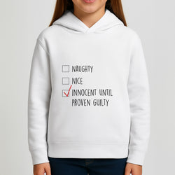 Innocent Until Proven Guilty - Naughty Or Nice  Girls Hoodie