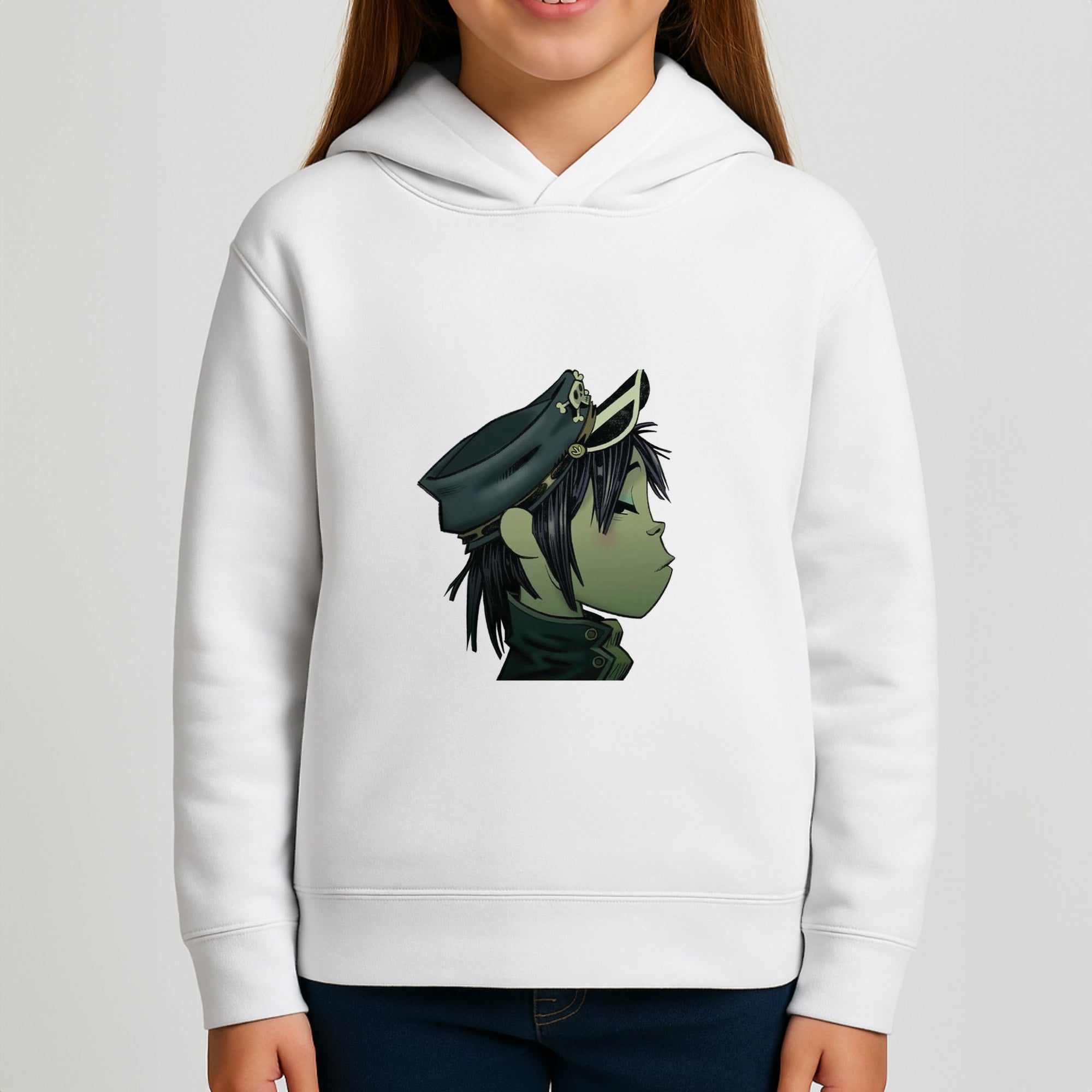 Green 2d Girls Hoodie