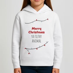 Merry Christmas Ya Filthy Animal Girls Hoodie