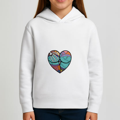 Sally And Jack Heart - TNBC Girls Hoodie