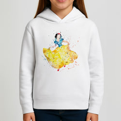 Watercolour Snow White Fairytale Kids Hoodie