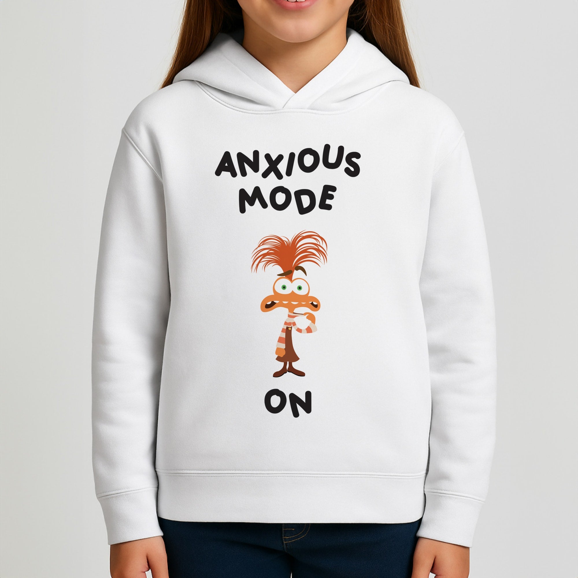 Anxious Mode On - Inside Out Girls Hoodie