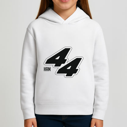 Dark Red Retro 44  Girls Hoodie