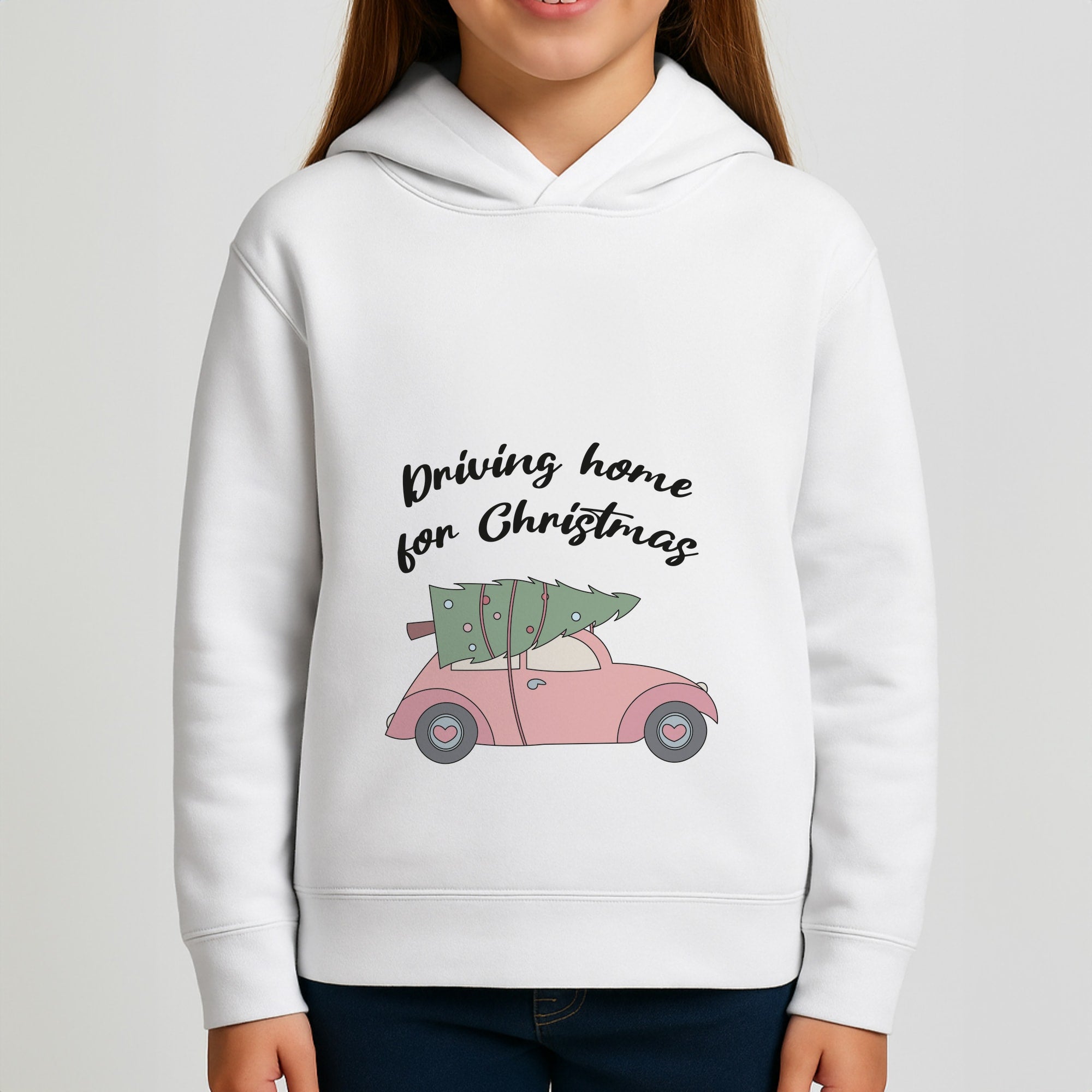 Driving Home For Christmas - Christmas Songs Girls Hoodie