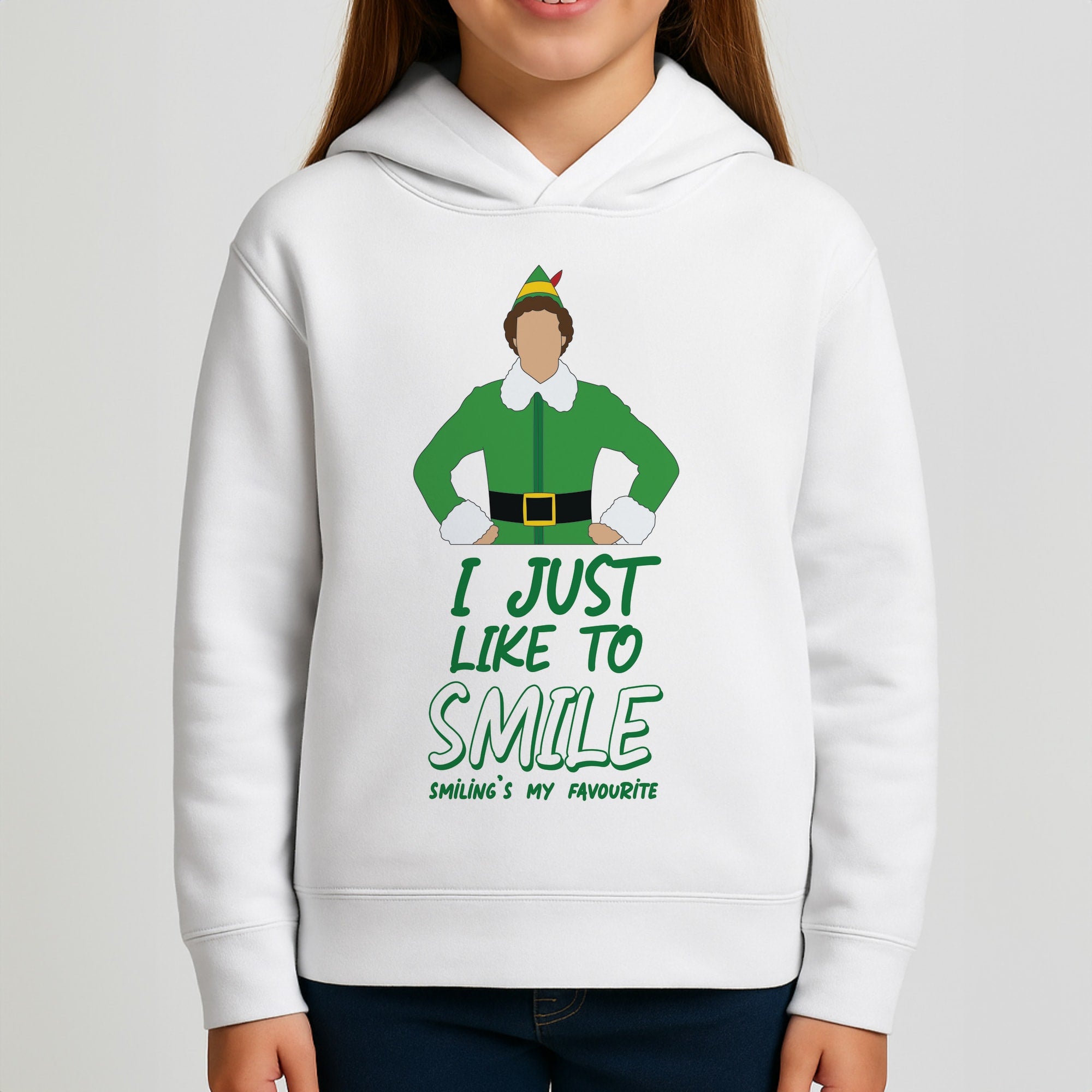 I Just Like To Smile Girls Hoodie